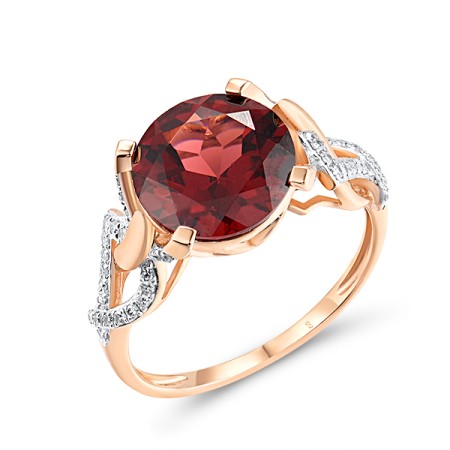 14KRW Ring Diamond,Garnet (R318815GAN14KRW)