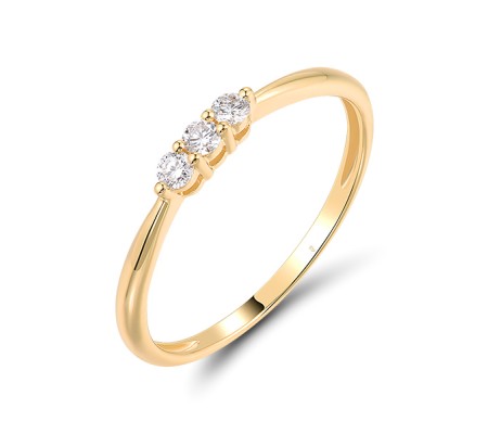 18KY  Diamond Ring  (R318821DIA18KY)