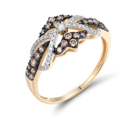 14KYWB Ring Brown Diamond,Diamond (R319000BRW14KYWB)