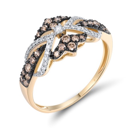 14KYWB Ring Brown Diamond,Diamond (R319000BRW14KYWB)