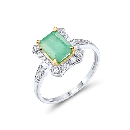 14TT Ring Diamond,Emerald (R319075EMR14TT)
