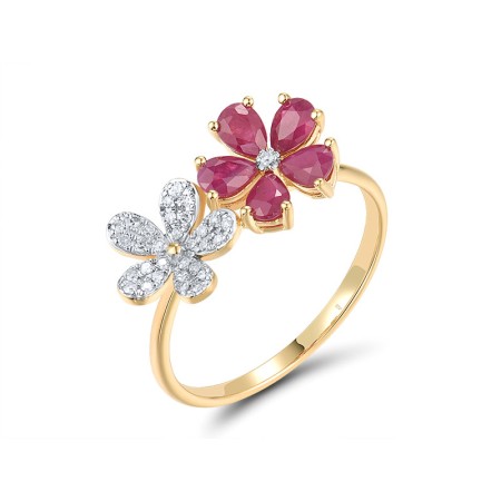 14KYW  Ruby Ring  (R319082RUY14KYW)