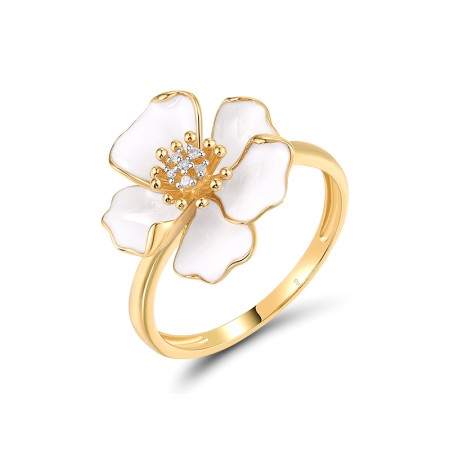 14KYW Ring Enamel,Diamond (R319147ENA14KYW)