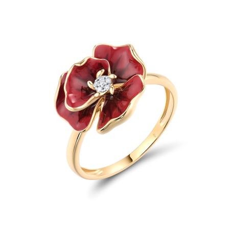 14KYW Ring Diamond,Enamel (R319149ENA14KYW)