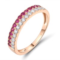 14KR Ring Diamond,Ruby (R319314RUY14KR)