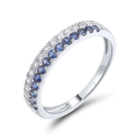 14KW Ring Blue Sapphire,Diamond (R319314SAP14KW)