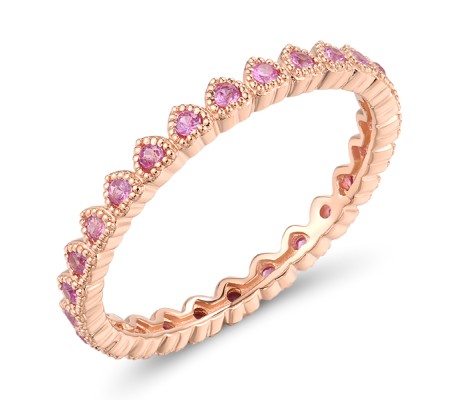 14KR Ring Pink Sapphire (R319355PIS14KR)