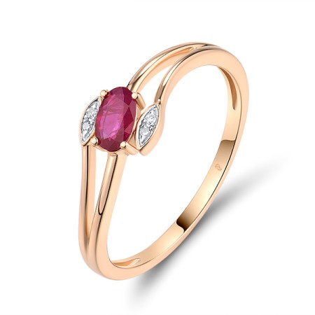 14KRW Ring Diamond,Ruby (R319533RUY14KRW)