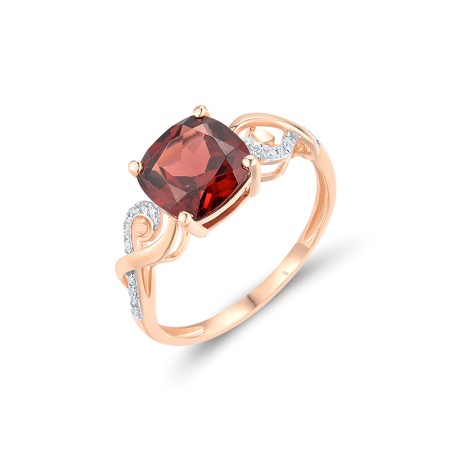 14KRW Ring Diamond,Garnet (R319615GAN14KRW)