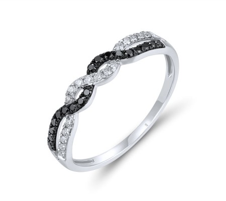 14KWB  Black Diamond,Diamond Ring  (R319694WBD14KWB)