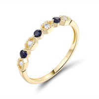 14KY  Blue Sapphire Ring (R319755SAP14KY)