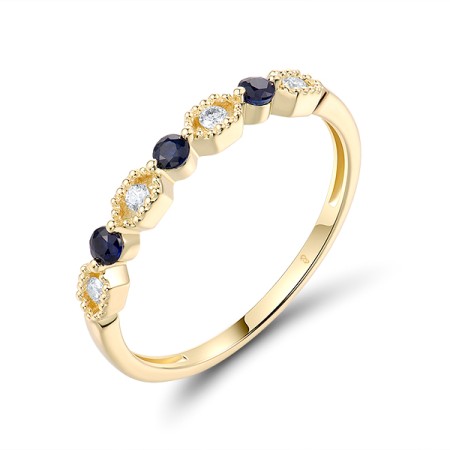 14KY  Blue Sapphire Ring (R319755SAP14KY)