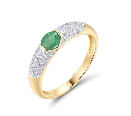 14KYW Ring Emerald,Diamond (R319773EMR14KYW)