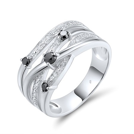 14KWB Ring Black Diamond,Diamond (R319831WBD14KWB)