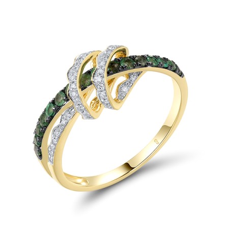 14KYWB Ring Diamond,Emerald (R319869EMR14KYWB)