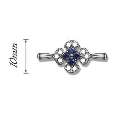 14KYWB Ring Diamond,Ruby (R319934RUY14KYWB)