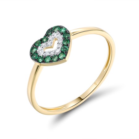 14KYWB  Emerald Ring (R320069EMR14KYWB)