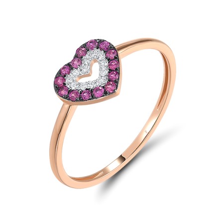 14KRWB Ring Diamond,Ruby (R320069RUY14KRWB)