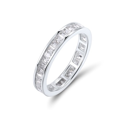 Sterling Silver Ring White Cubic Zirconia (R320216WCZSL925) - US 6