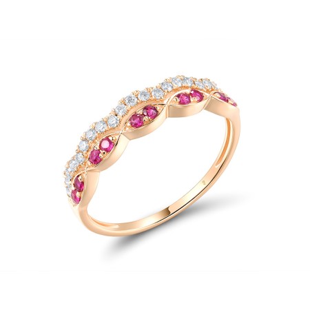 14KR Ring Diamond,Ruby (R320263RUY14KR)
