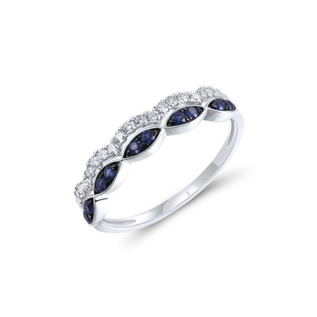 14KWB Ring Blue Sapphire,Diamond (R320263SAP14KWB)