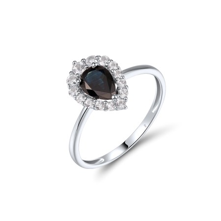 14KW Ring Blue Sapphire,White Sapphire (R320508SWS14KW)