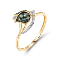 14KYWB  Emerald Ring  (R320704EMR14KYWB)