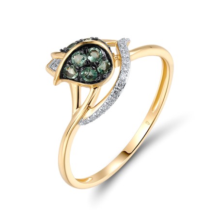 14KYWB  Emerald Ring  (R320704EMR14KYWB)