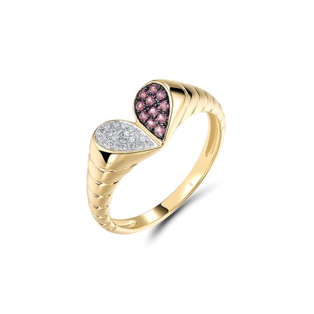 14KYWB  Rhodolite Garnet Ring  (R320715RHG14KYWB)