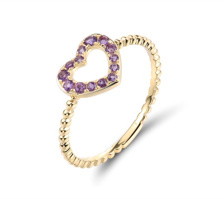 14KY  Amethyst Ring (R320721AME114KY)