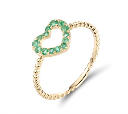 Handmade 14KY Ring Emerald (R320721EMR14KY)