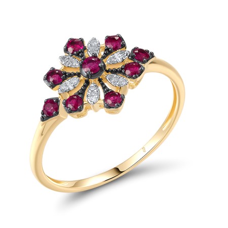 14KYWB Ring Ruby,Diamond (R320931RUY14KYWB)