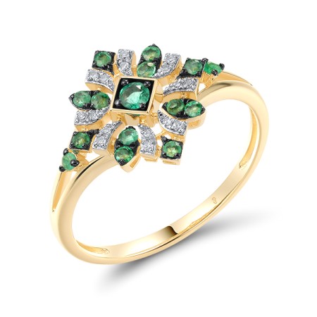 14KYWB Ring Diamond,Emerald (R320932EMR14KYWB)