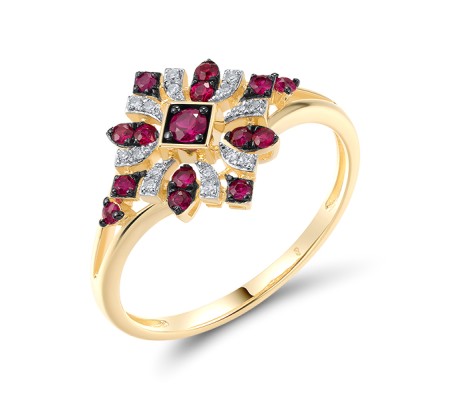 14KYWB Ring Ruby,Diamond (R320932RUY14KYWB)