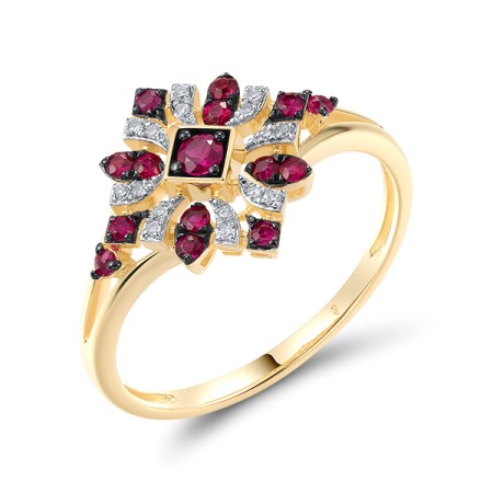 14KYWB Ring Ruby,Diamond (R320932RUY14KYWB)
