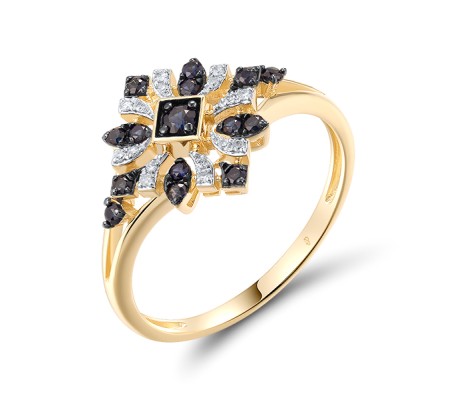 14KYWB Ring Blue Sapphire,Diamond (R320932SAP14KYWB)