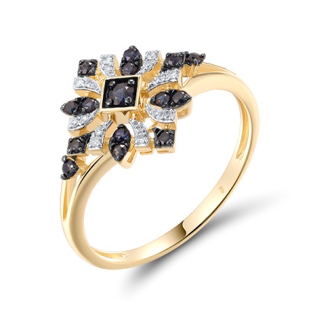 14KYWB Ring Blue Sapphire,Diamond (R320932SAP14KYWB)