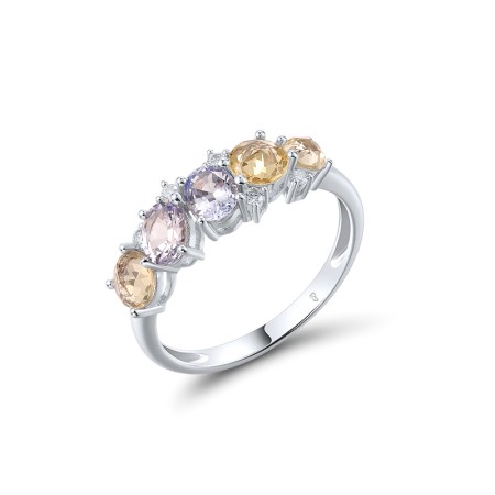 14KW Ring Blue Sapphire,Diamond,Yellow Sapphire (R320994BSY14KW)