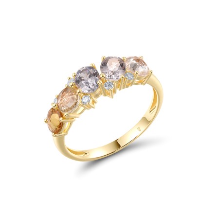 14KY Ring Blue Sapphire,Diamond,Yellow Sapphire (R320998BSY14KY)