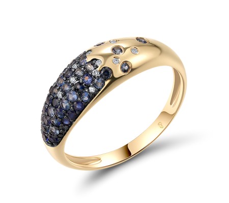 14KYB  Blue Sapphire Ring  (R321054SAP14KYB)