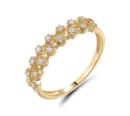 14KY  Diamond Ring(R321158DIA14KY)