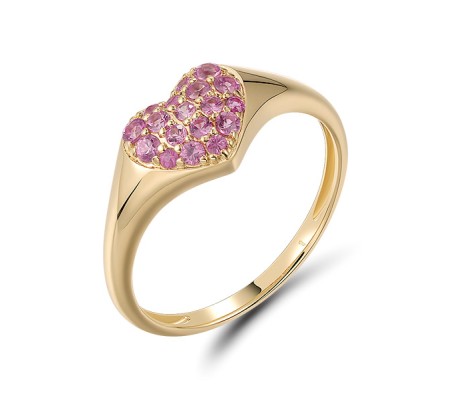 14KY  Pink Sapphire Ring(R321171PIS14KY)