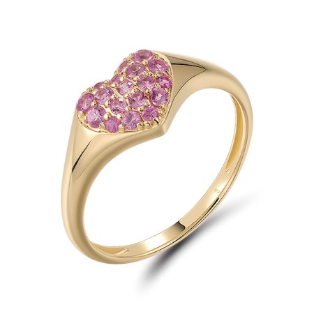 14KY  Pink Sapphire Ring(R321171PIS14KY)