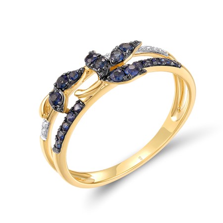 14KYWB  Blue Sapphire Ring(R321210SAP14KYWB)