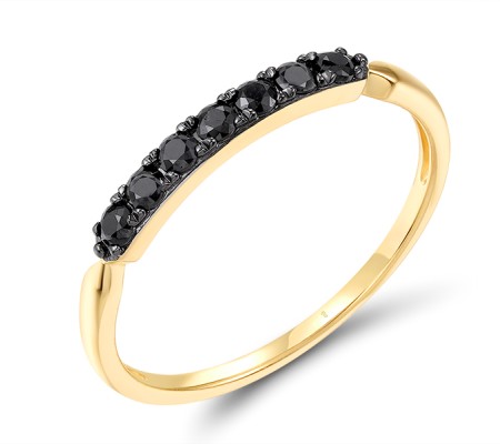 14KYB  Black Sapphire Ring(R321268BSA14KYB)