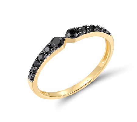 14KYB  Black Sapphire Ring(R321269BSA14KYB)