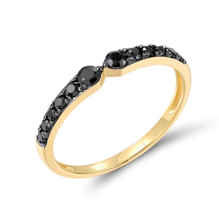 14KYB  Black Sapphire Ring(R321269BSA14KYB)