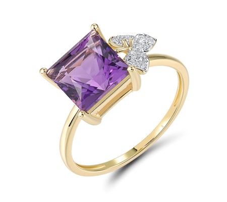 14KYW  Amethyst Ring  (R321273AME14KYW) - US 6