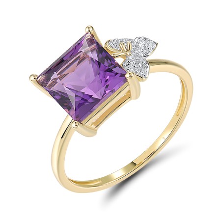 14KYW  Amethyst Ring  (R321273AME14KYW) - US 6