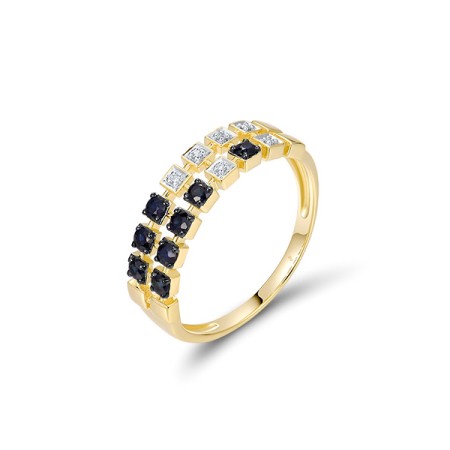 14KYWB  Blue Sapphire Ring(R321283SAP14KYWB)
